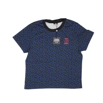Opening Ceremony Blue Fem Fit Printed T-shirt