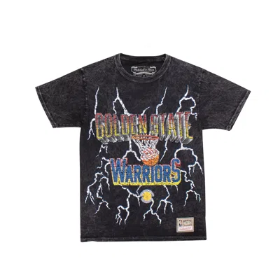 Mitchell & Ness Black Nba Vintage Lightning Warriors T-shirt