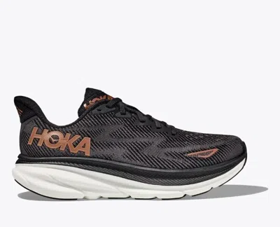 Hoka One One Logo-patch Sneakers In Black