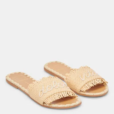 Dolce Vita Camino Sandals Lt Natural Raffia In Beige