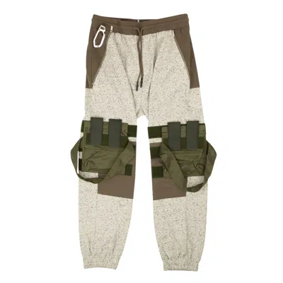 Mcq By Alexander Mcqueen Mcq Colour Block Track Pants - Olive/gray In Grey
