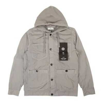 Stone Island Nylon Tela-tc Hooded Jacket - Gray In Grey