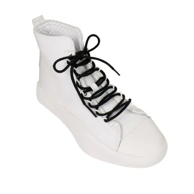 Adidas Originals Y-3 Adidas 'bashyo' High-top Canvas Sneakers - White