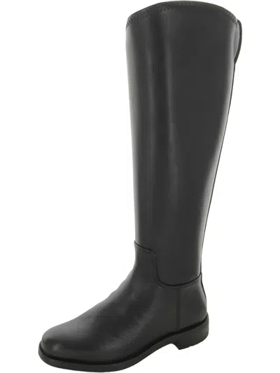 Franco Sarto Womens Leather Round Toe Knee-high Boots In Grey
