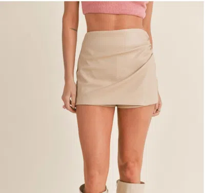 Sage The Label Feel The Beat Skort In Ivory In Beige