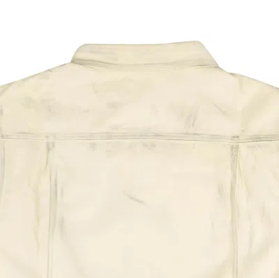 424 On Fairfax Painted Leather Jacket - White In Neutral