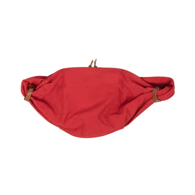 Kapital Red Canvas Messenger Belt Bag In Multi