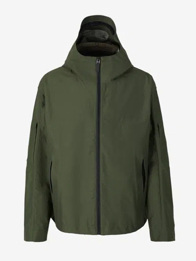 Givenchy Technical Windbreaker Jacket In Military Green