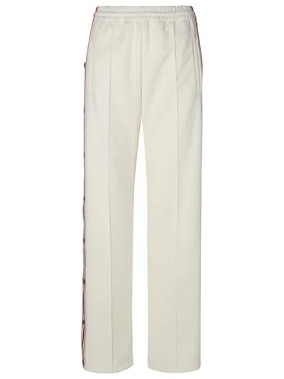 Golden Goose Ivory Polyester Joggers In Beige