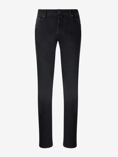 Jacob Cohen Bard 5 Pocket Trousers In Black