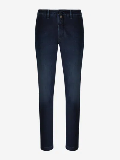 Jacob Cohen Relaxed Cotton Jeans In Midnight Blue