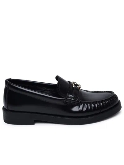 Jimmy Choo Black Leather Loafers