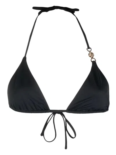 Versace Swim Bikini Lycra Waist Recycled Greek Chain Clothing In Black