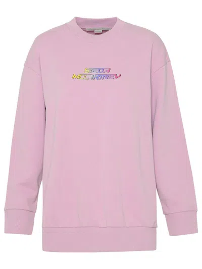 Stella Mccartney Lilac Cotton Sweatshirt In Violet