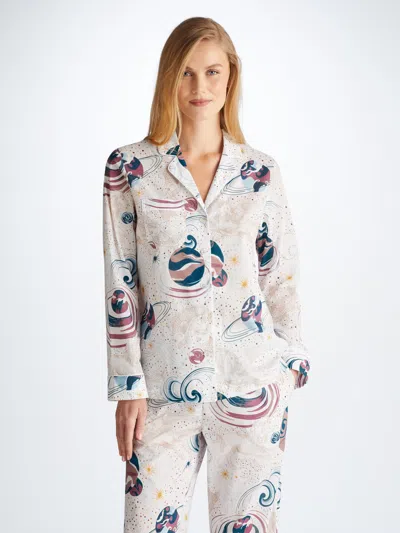 Derek Rose Women's Pyjamas Ledbury 76 Cotton Batiste White