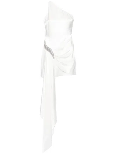 David Koma One-shoulder Dress With Decoration In White