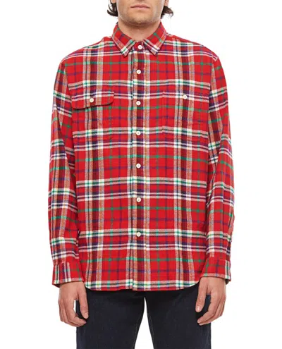 Polo Ralph Lauren Men's Classic-fit Plaid Flannel Workshirt In Red