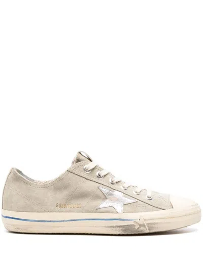 Golden Goose Sneakers In Taupe/silver