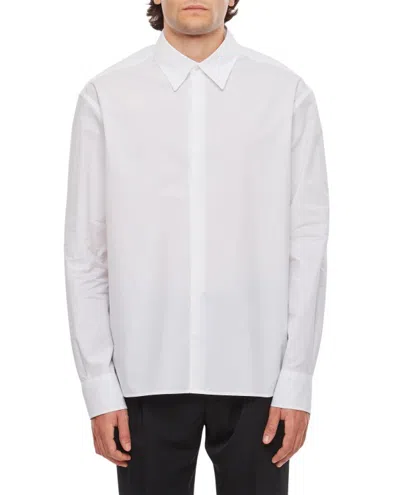 Lanvin Cotton Poplin Shirt In White