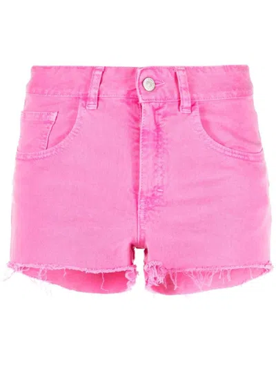 Mm6 Maison Margiela Denim Shorts In Pink