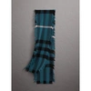 BURBERRY Fringed Check Wool Scarf,40609901