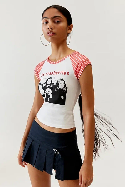 Basic Pleasure Mode The Cranberries Gingham Tee In White