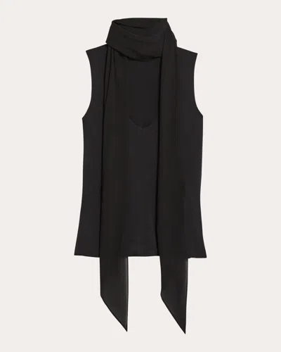 Helmut Lang Women's Sleeveless Scarf Top In Black