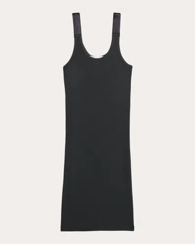 Helmut Lang Women's Ribbed Tank Dress In Black