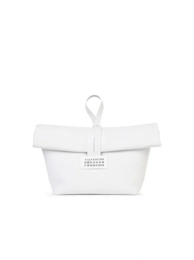 Maison Margiela Woman  Clutch In White Leather