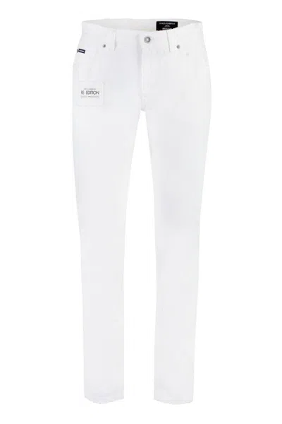 Dolce & Gabbana Regular Fit Jeans In White