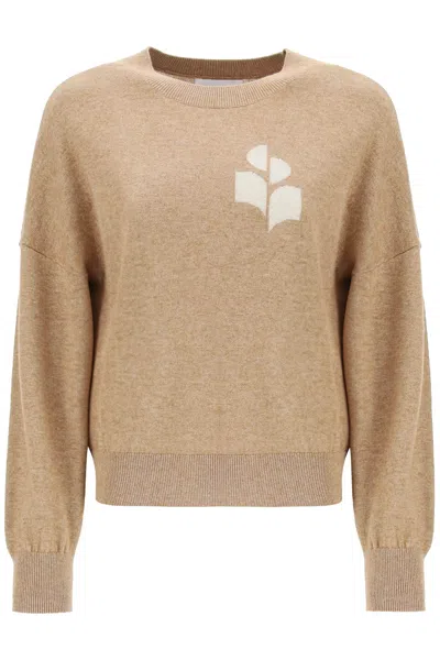 Isabel Marant Étoile Marisans Sweater With Logo Intarsia In Beige