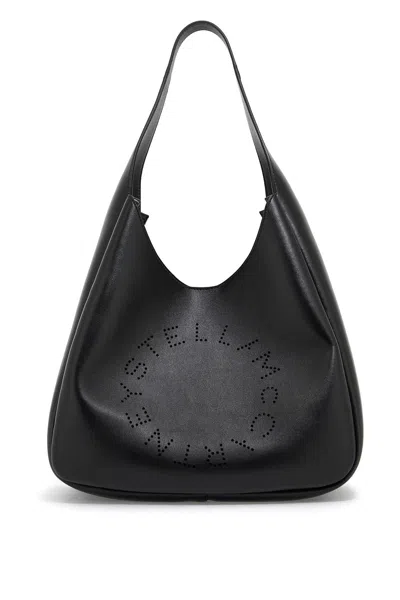 Stella Mccartney Square Stella Logo Tote Bag In Black