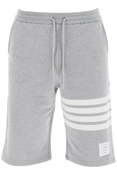 Thom Browne 4 Bar Sweat Shorts In Grey