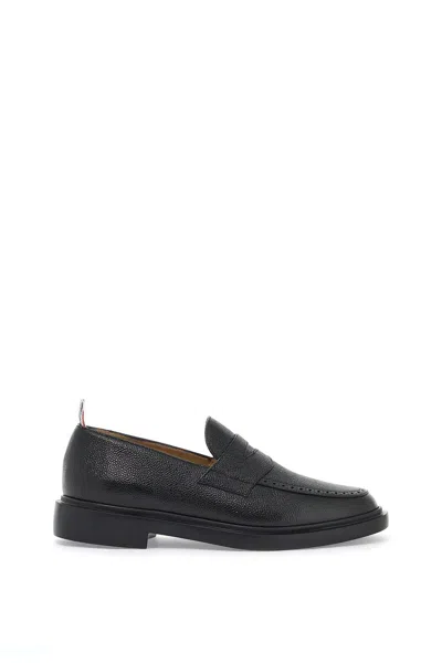 Thom Browne Leather Loafers In Black