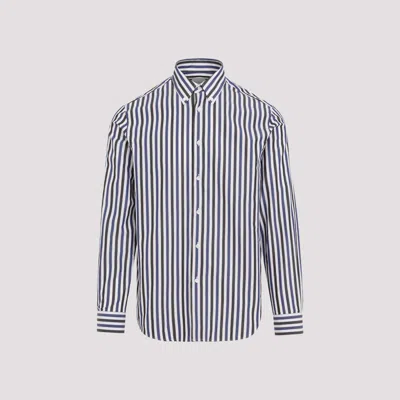 Paul Smith S/c Causal Fit White Organic Shirt In Grey