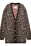 MAGDA BUTRYM ROCHESTER LEOPARD-INTARSIA WOOL AND CASHMERE-BLEND CARDIGAN