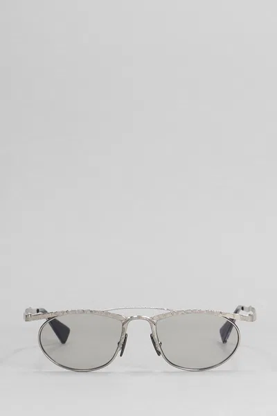 Kuboraum H52 Sunglasses In Silver Metal Alloy In Metallic