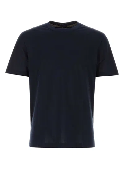 Brioni Cotton Jersey T-shirt In Black
