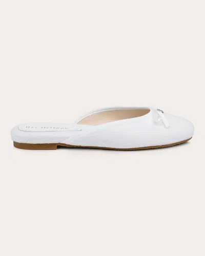 Dee Ocleppo Athens Terry-cloth Mules In White