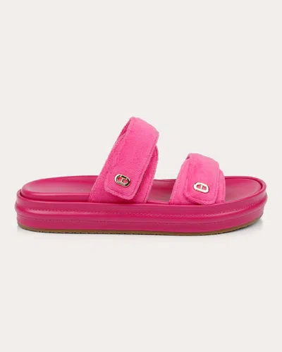 Dee Ocleppo Finland Double-strap Slides In Pink