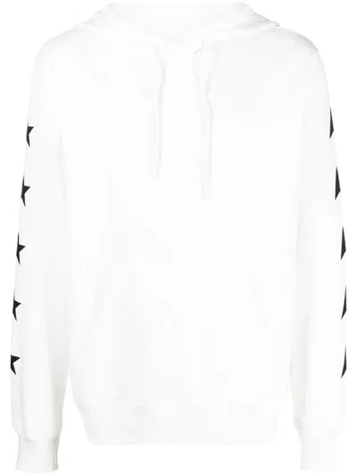 Golden Goose Star Print Sweatshirt In White