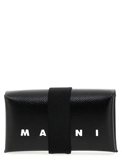 Marni Logo Wallet In Black