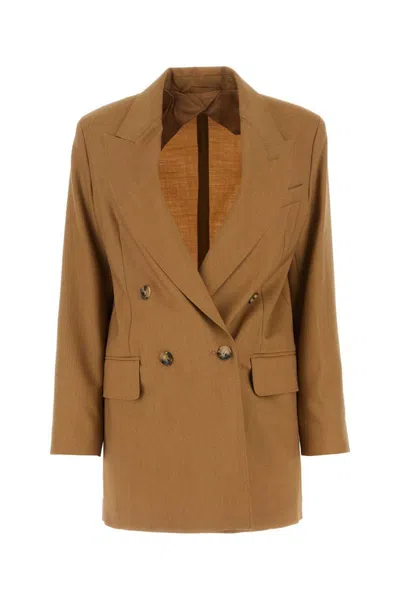 Max Mara Coats In Brown