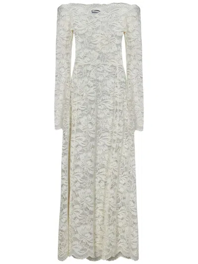 Rabanne Lace Dress In White
