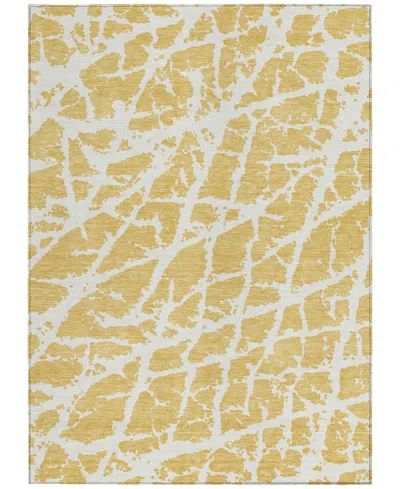 Addison Chantille Machine Washable Acn501 8'x10' Area Rug In Gold