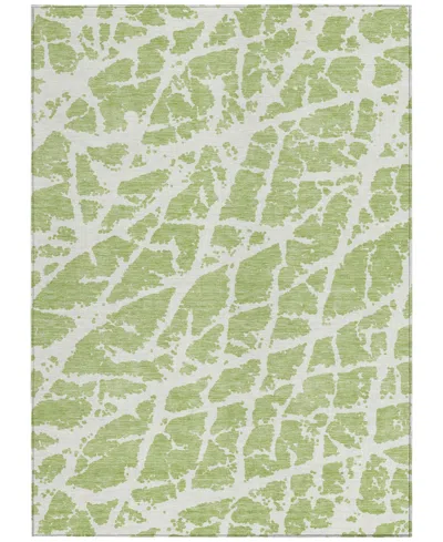 Addison Chantille Machine Washable Acn501 2'6x3'10 Area Rug In Lime