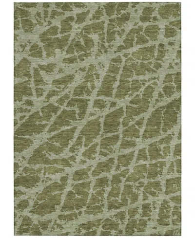 Addison Chantille Machine Washable Acn501 3'x5' Area Rug In Olive