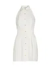Hevron Domino Mini Dress White Xl