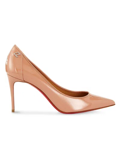 Christian Louboutin Sporty Kate 85 Patent Pump In Brown