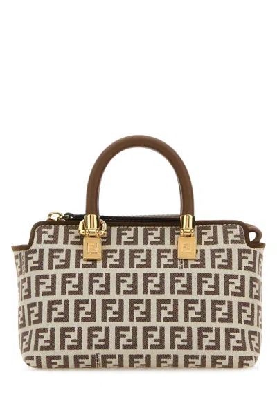 Fendi Embroidered Fabric Mini By The Way Handbag In Printed